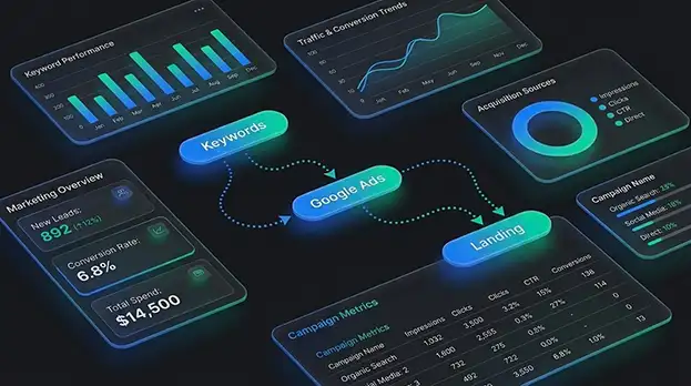 Create a Google campaign focused on structure and predictable results