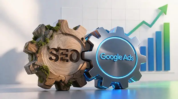 Google Ads vs SEO - Comparativo estratégico de canais de aquisição