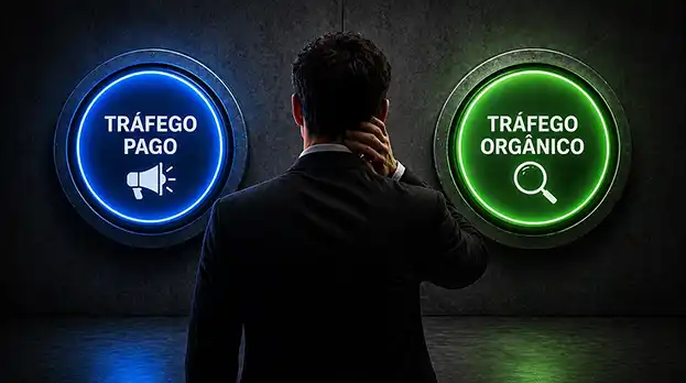 Tráfego pago vs orgânico: comparativo estratégico para crescimento digital